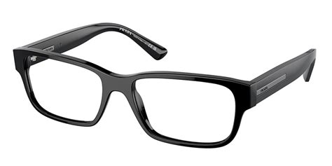 Prada PR 18ZV 1AB1O1 Eyeglasses in Black 